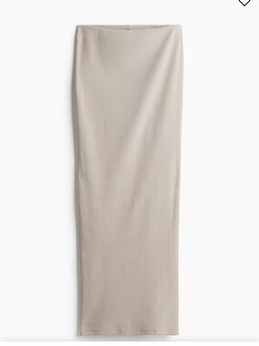 Zara Beige Ribbed Maxi Skirt and Tube Top. Size S. NWT